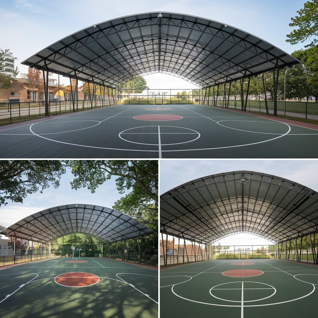 篮球场雨棚