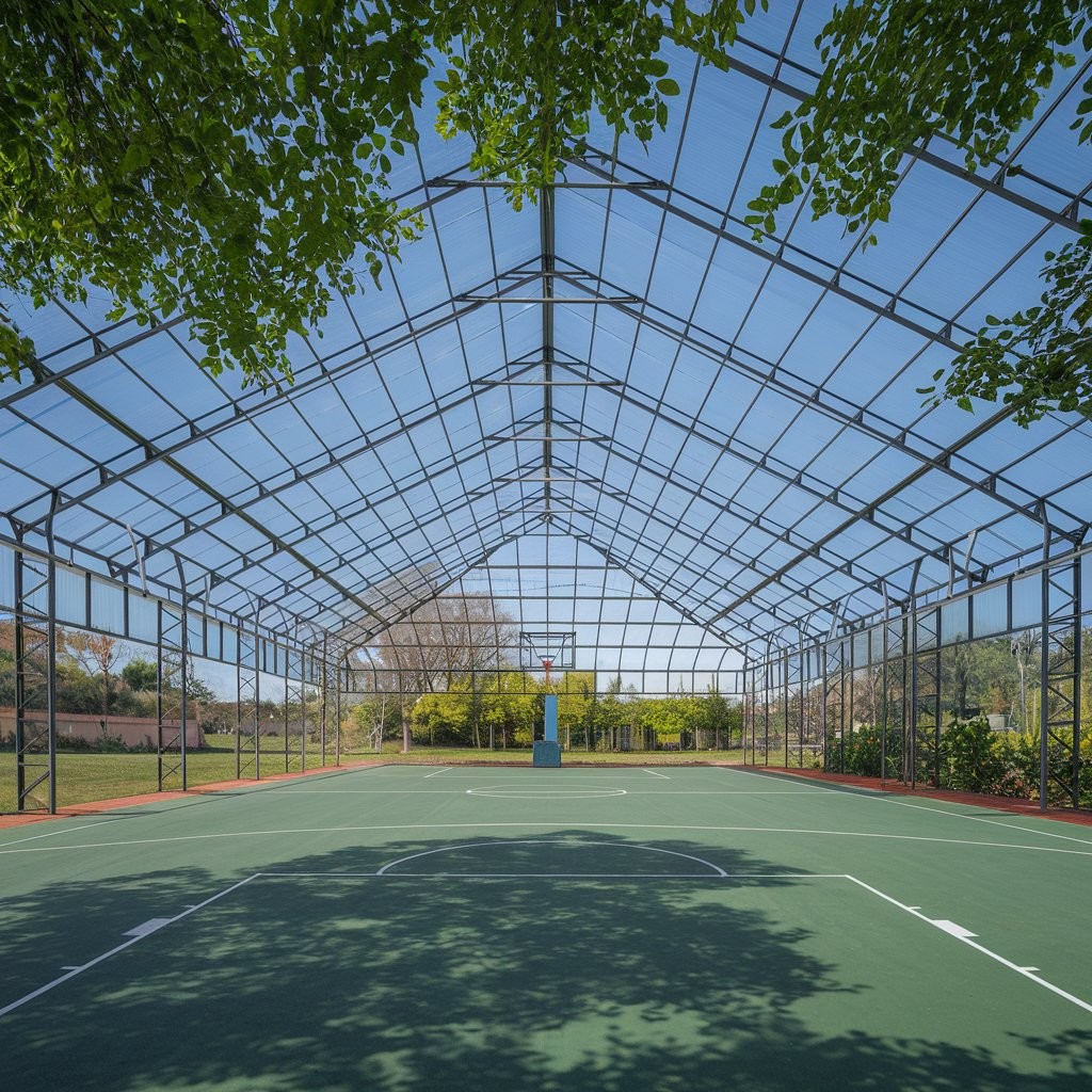篮球场雨棚